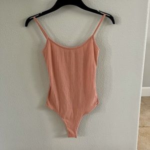 Missguided Ribbed Thong Bodysuit